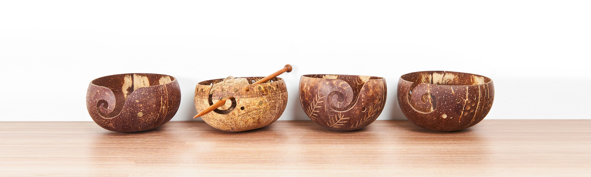 Paradise Fibers Artisan Oversize Wooden Yarn Bowls