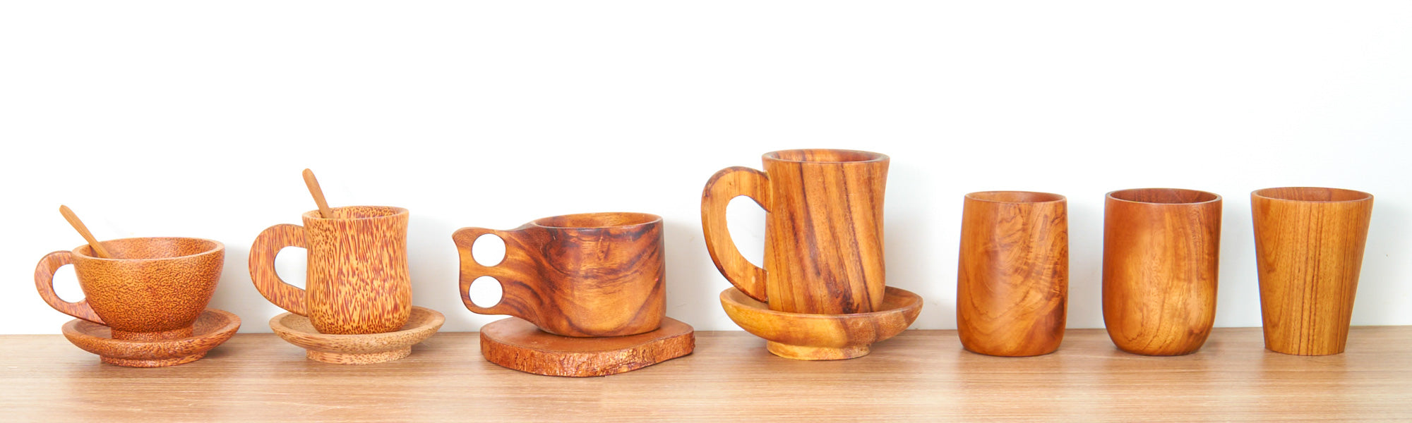 Wooden Tea Cup Sets  Japan-Inspired Luxury - Rainforest Bowls