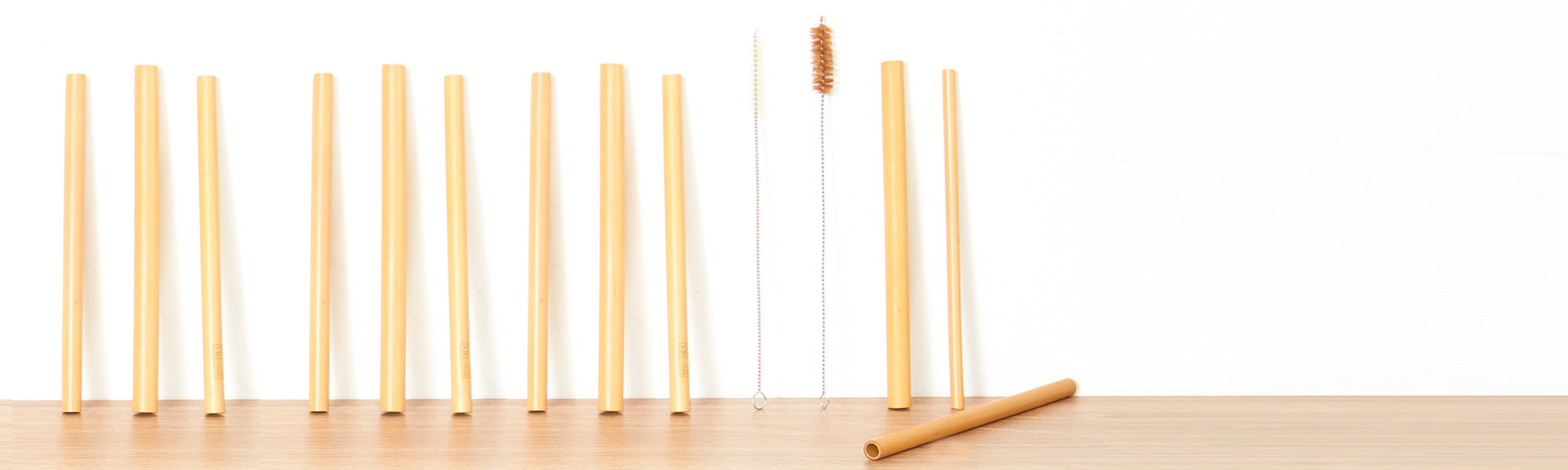 Bamboo Straws with Brush (6pk) – Minnow Lane
