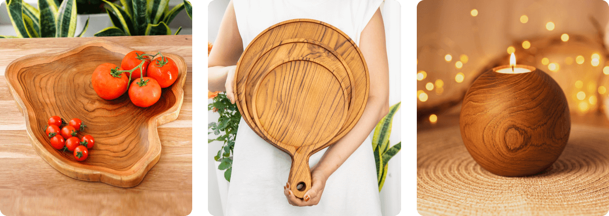 Teak Wood Kitchenware
