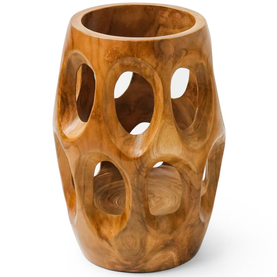 10-Inch Tall Multi Home Teak Root Vase