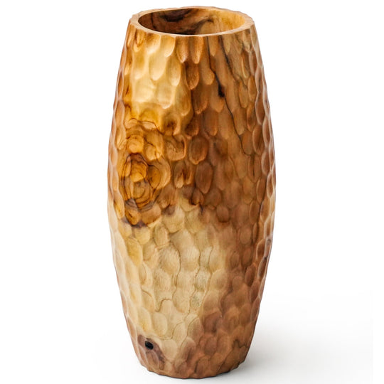 15-Inch Honeycomb Teak Root Vase