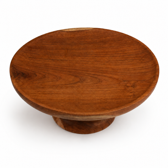 Teak Wood Round Pedestal