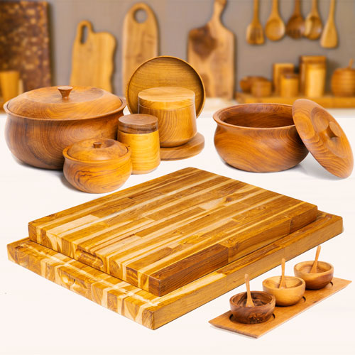 Hanging Two-Tone Punchout Tabletop Natural Coconut Planter