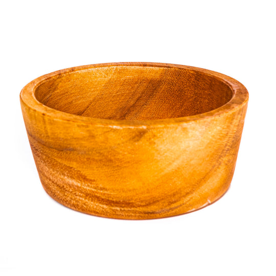 Straight Side Acacia Wood Bowl - Regular