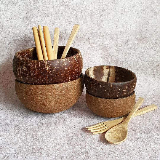 Eco-Kitchen Set 2-Pack with Bamboo Utensils