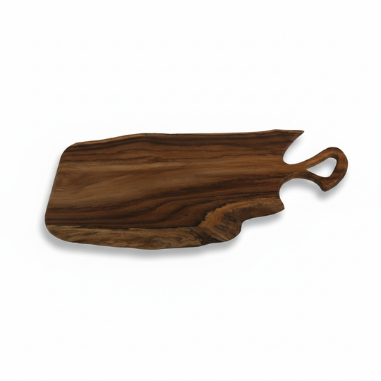 Rustic Live Edge Teak Wood Charcuterie Cutting board