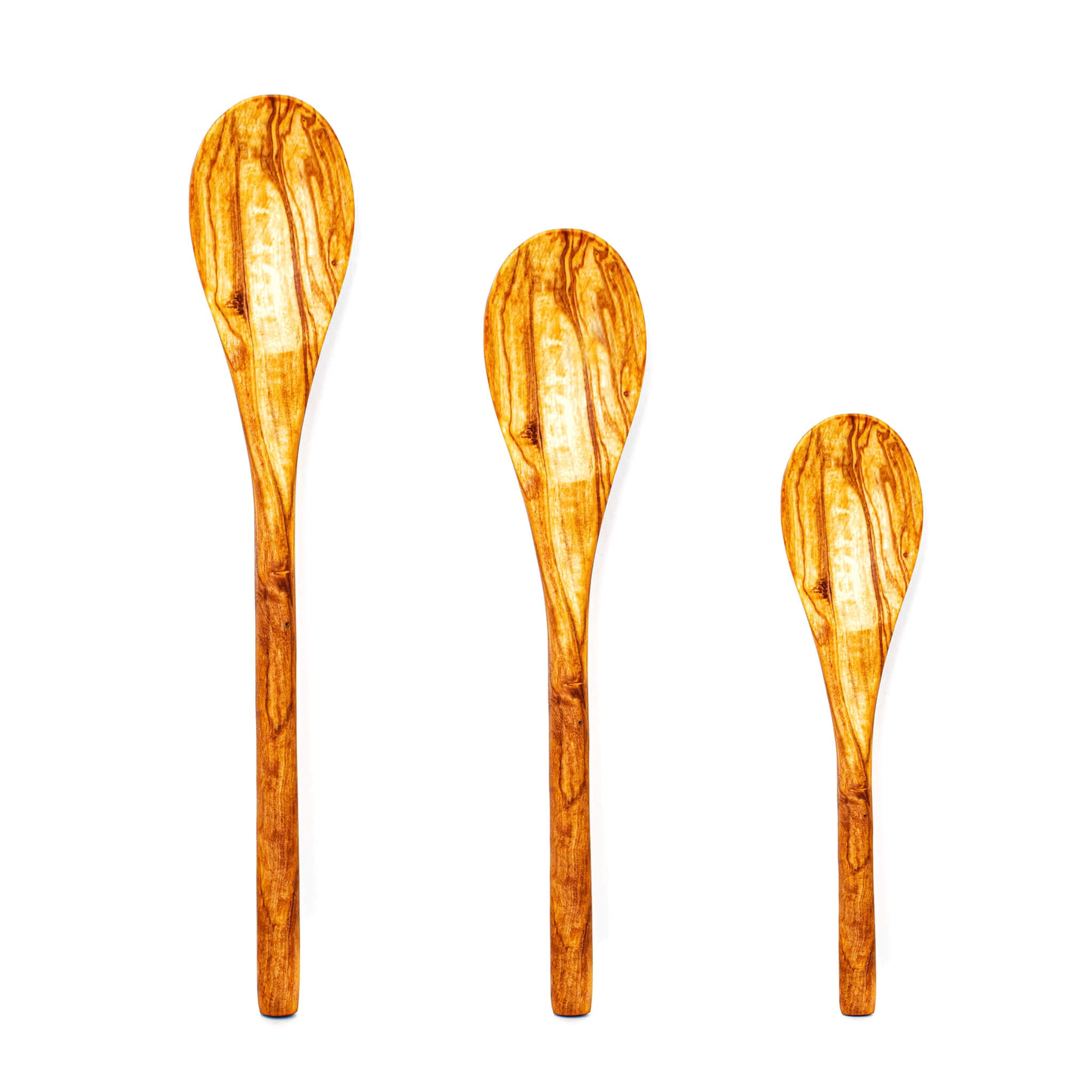 3-Pc Olive Wood Spoon Set