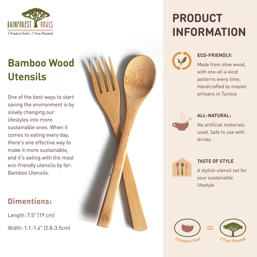 To-Go Ware Classic Reusable Bamboo Utensil Set