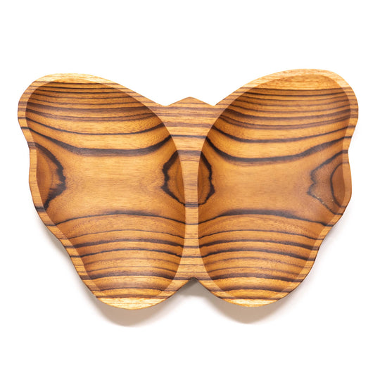 Butterfly Teak Wood Plate