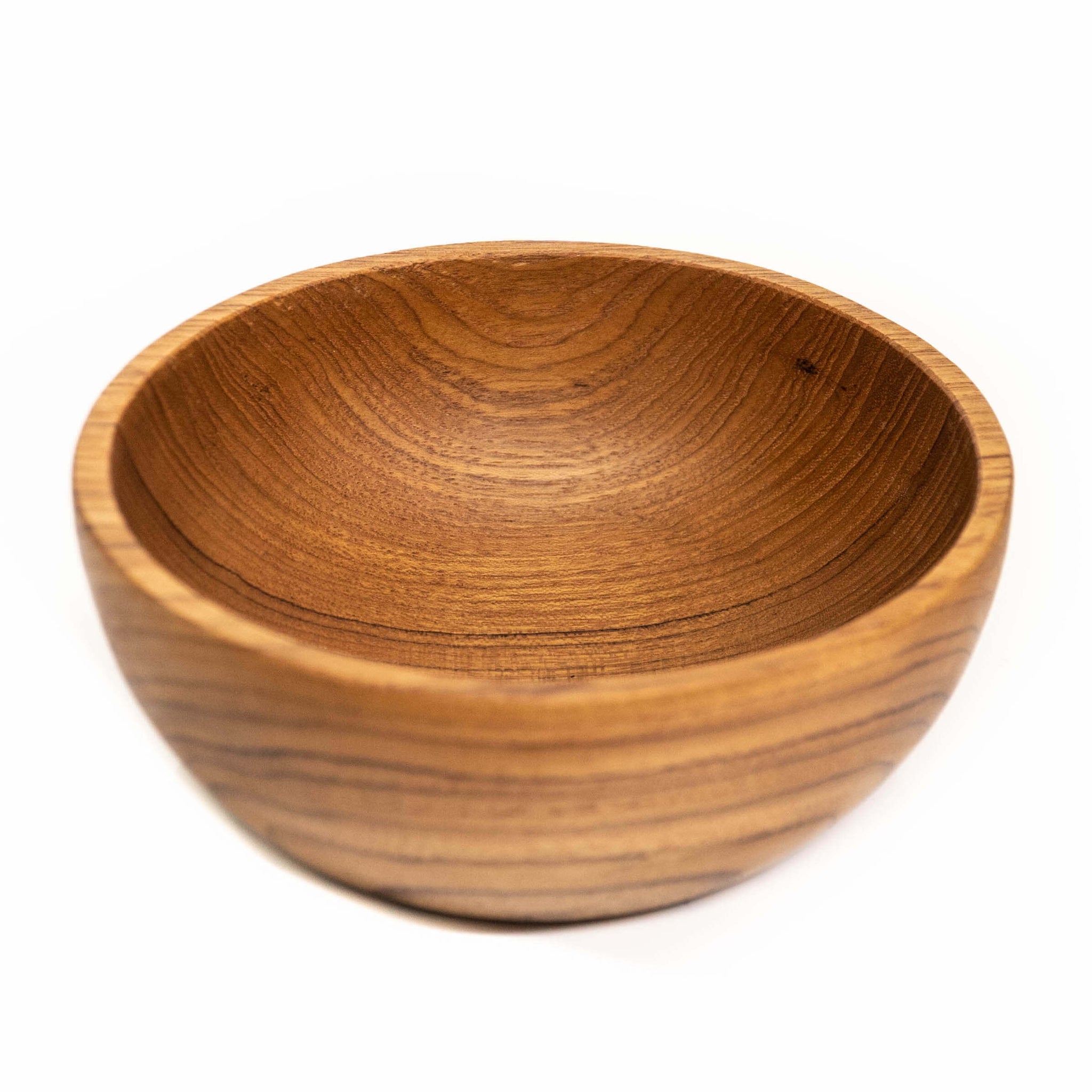 Large wooden salad bowl with leaf shape hand carved from the popular natural teakwood root. Or fruit bowl.