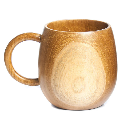 Dome Teak Wood Coffee Mug