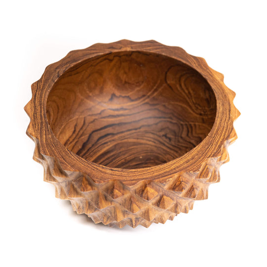 Pineapple Teak Wood Bowl