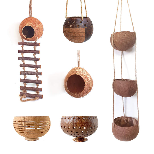 Eco-Garden Set Coconut Planters