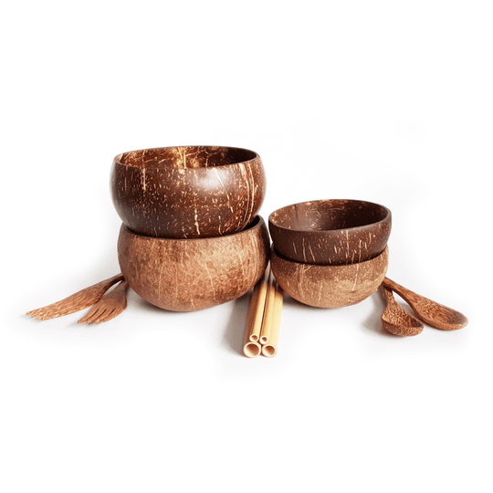 Eco-Kitchen Set 2-Pack With Coconut Utensils