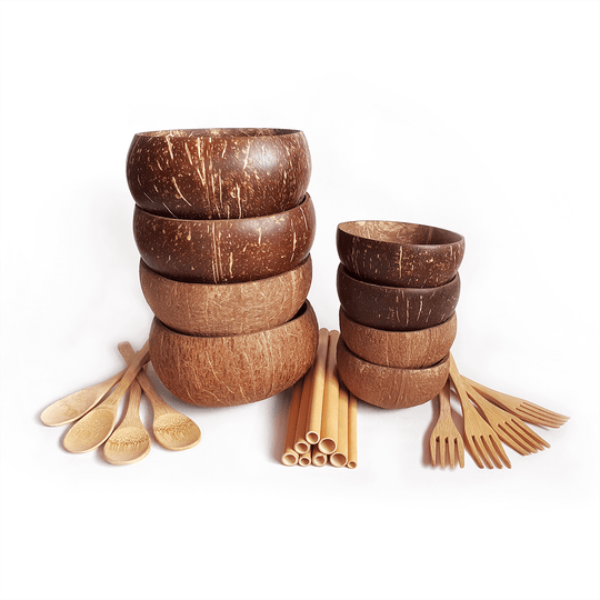 Eco-Kitchen Set 4-Pack with Bamboo Utensils
