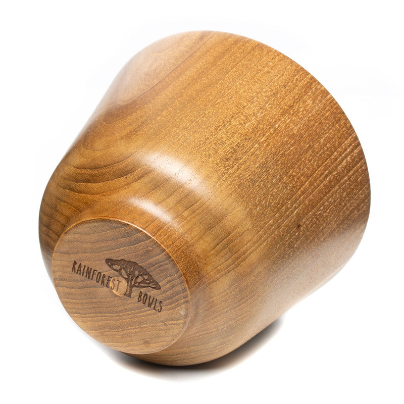 Wide Rim Ochawan Teak Wood Soup Bowl Cup – Rainforest Bowls