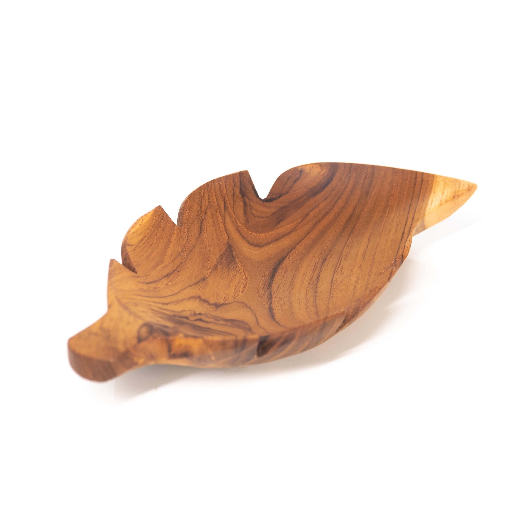 Leaf Teak Wood Plate | Rainforest Bowls