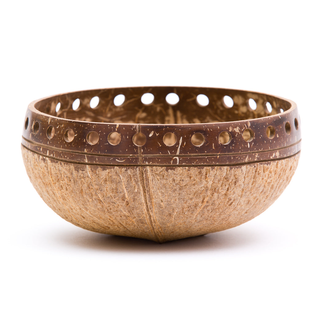 Two-Toned Punchout Coconut Bowl