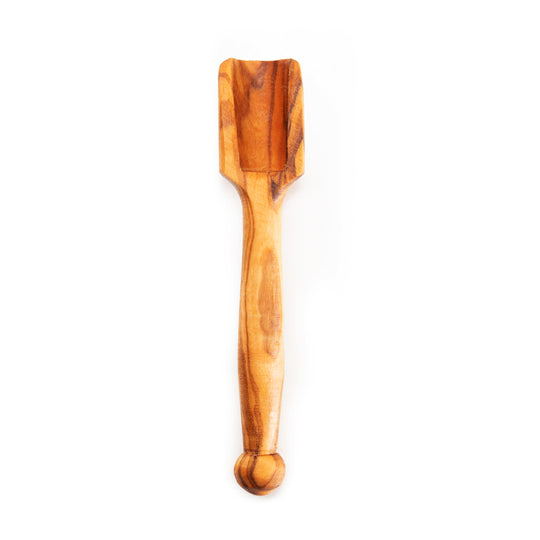 Modern Olive Wood Salt Spoon