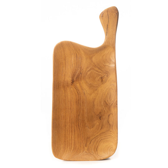 Ono Cheese Board Teak Wood Serving Platter with Handle