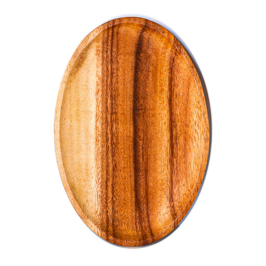 Oval Acacia Wood Plate
