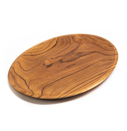 Oval Teak Wood Plate - Large