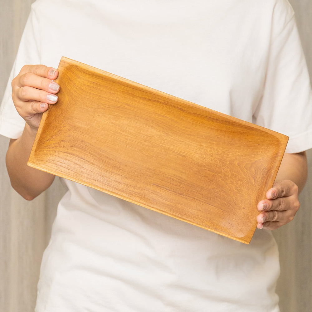 Rectangular Teak Wood Plate - Regular | Rainforest Bowls