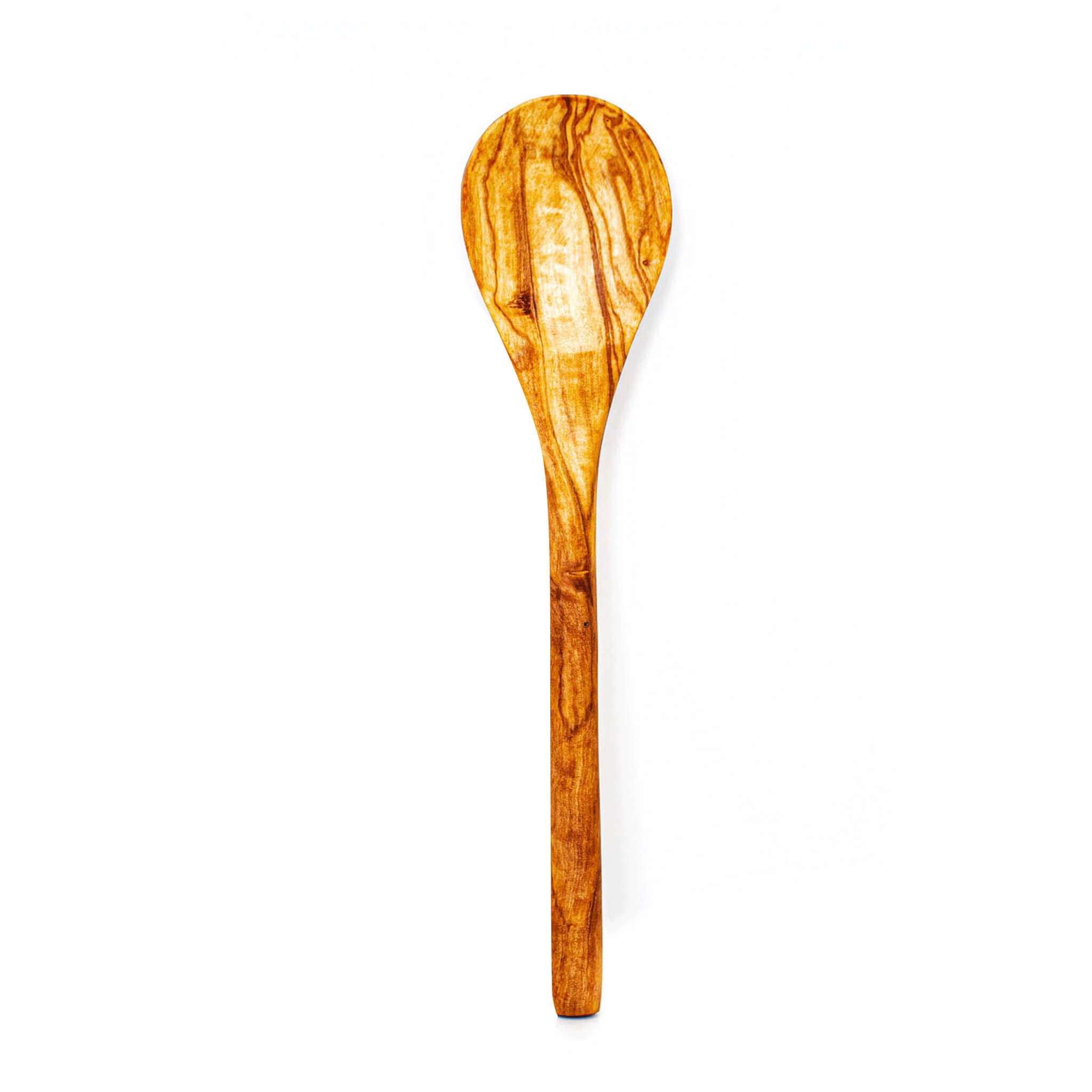 Round Olive Wood Serving Spoon