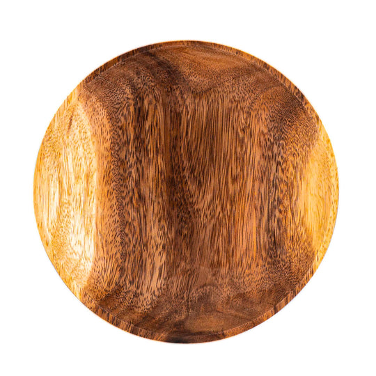 Round Classic Acacia Wood Starter Plate