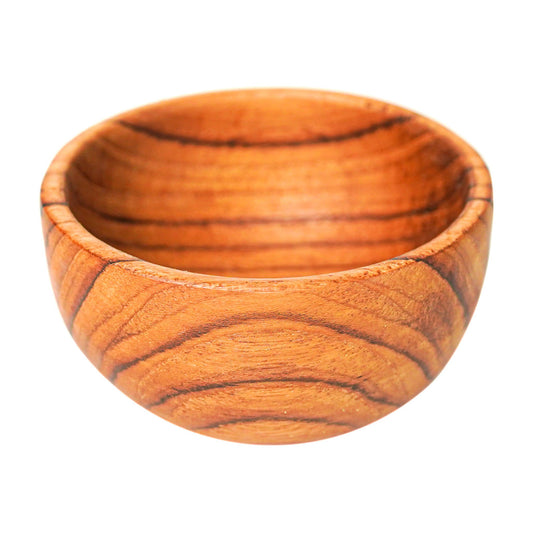 Round Teak Wood Sauce Bowl