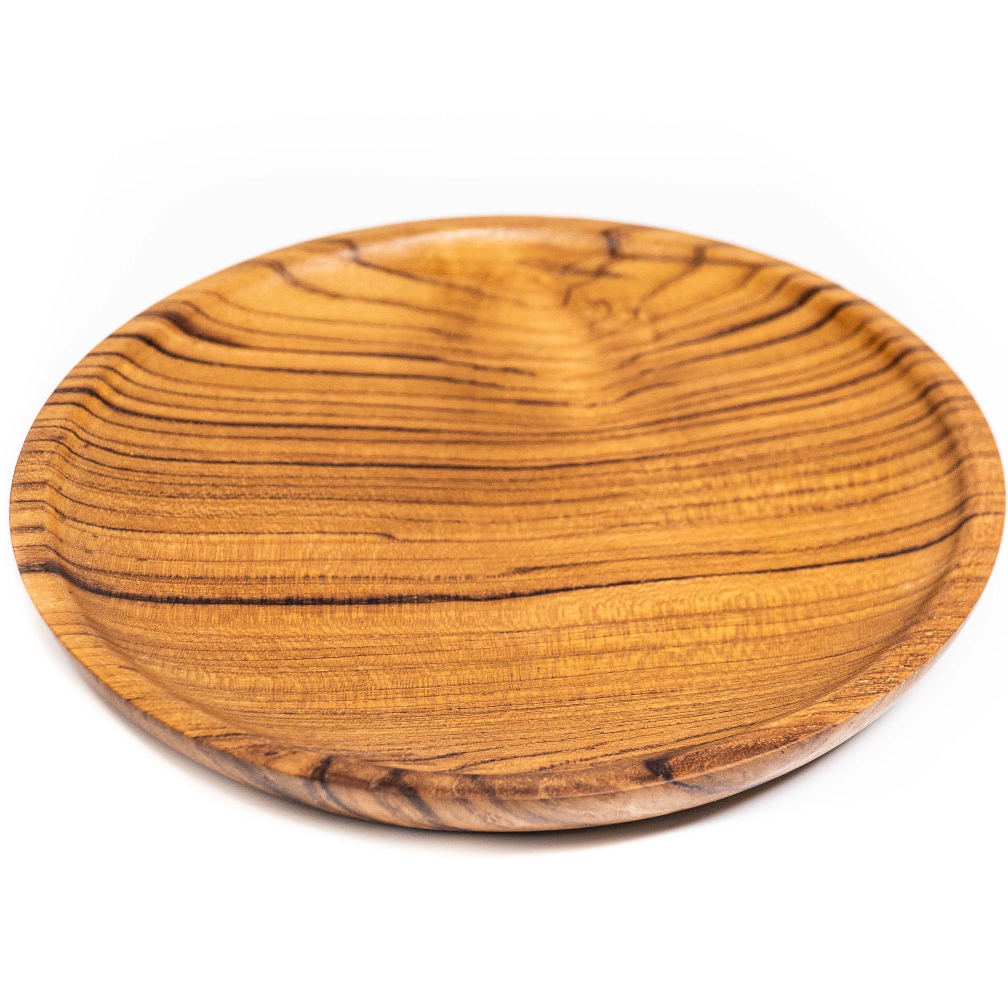 Round Teak Wood Plate - Medium | Rainforest Bowls