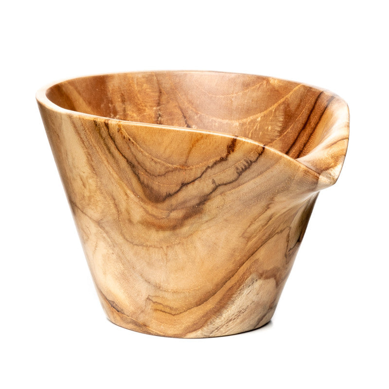 Sosu Teak Wood Bowl with Pour Spout – Rainforest Bowls