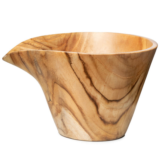 Sosu Teak Wood Bowl with Pour Spout