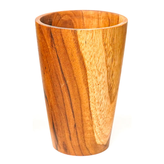 Straight Side Teak Wood Cup - Regular