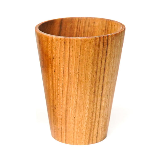 Straight Side Teak Wood Cup - Small