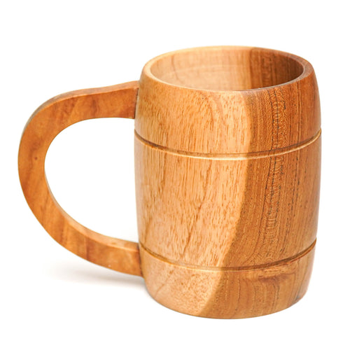 Kritne Wooden Mug,Wood Goblet,Healthy Wooden Cup Elegant Coffee Wine Grape Drinking  Cups Multi-functional Wood Mug 