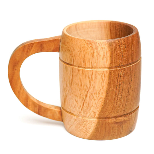 Teak Wood Beer Mug