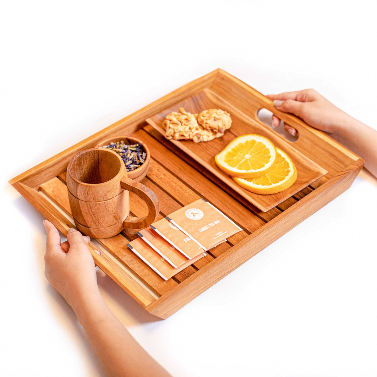 Teak Wood Serving Tray | Rainforest Bowls