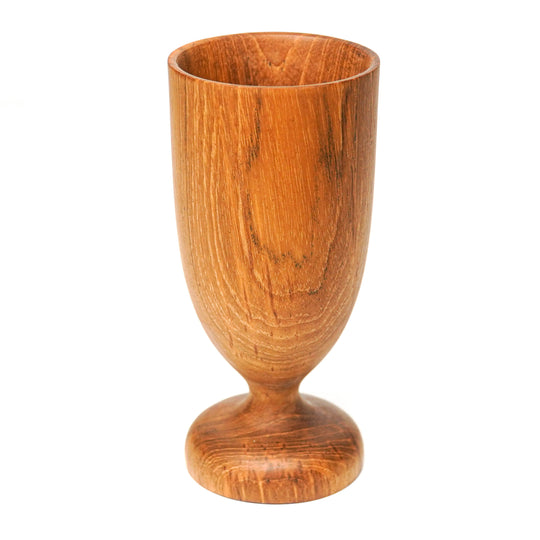 Teak Wood Wine Glass Goblet Cup