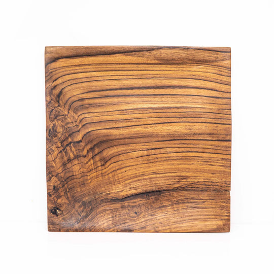 Square Teak Wood Plate - Medium