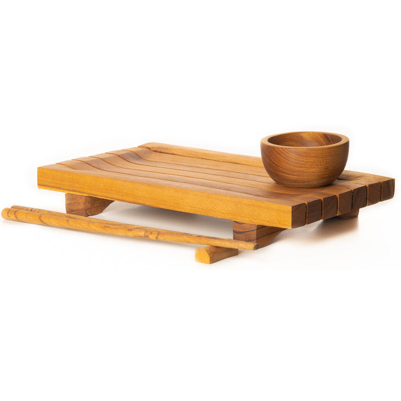 Torei Sushi Teak Wood Serving Tray – Rainforest Bowls