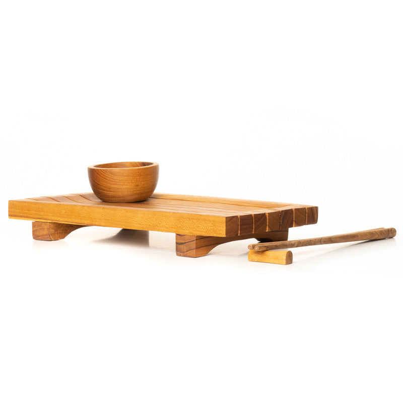 Torei Sushi Teak Wood Serving Tray – Rainforest Bowls