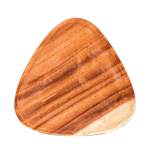 Triangle Acacia Wood Plate